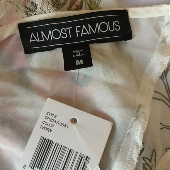 Almost Famous Flowy Floral Too Fairycore Size Medium M - Picture 8 of 9